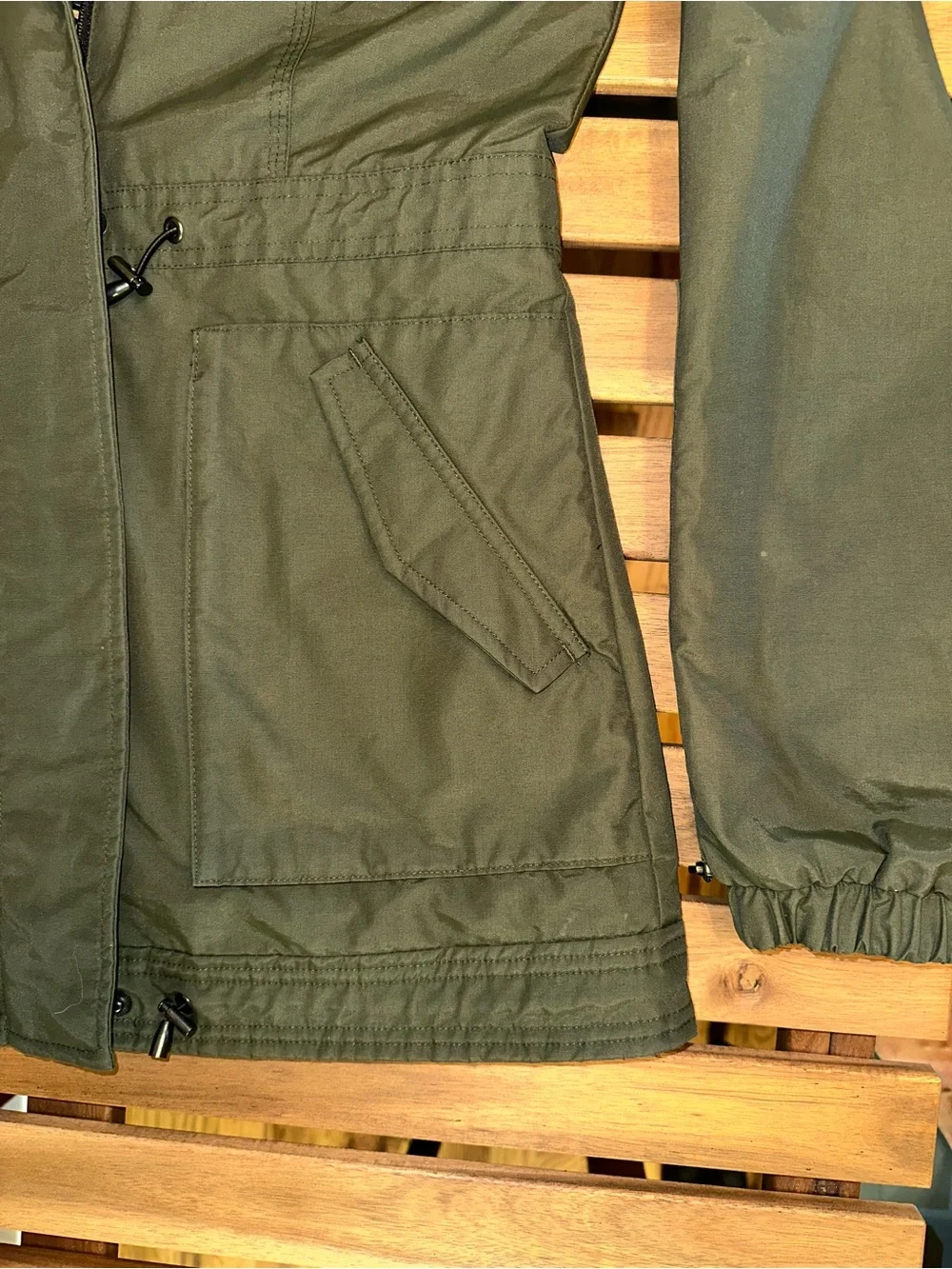 Nobis Men's Hooded Parka Jacket - Olive Green